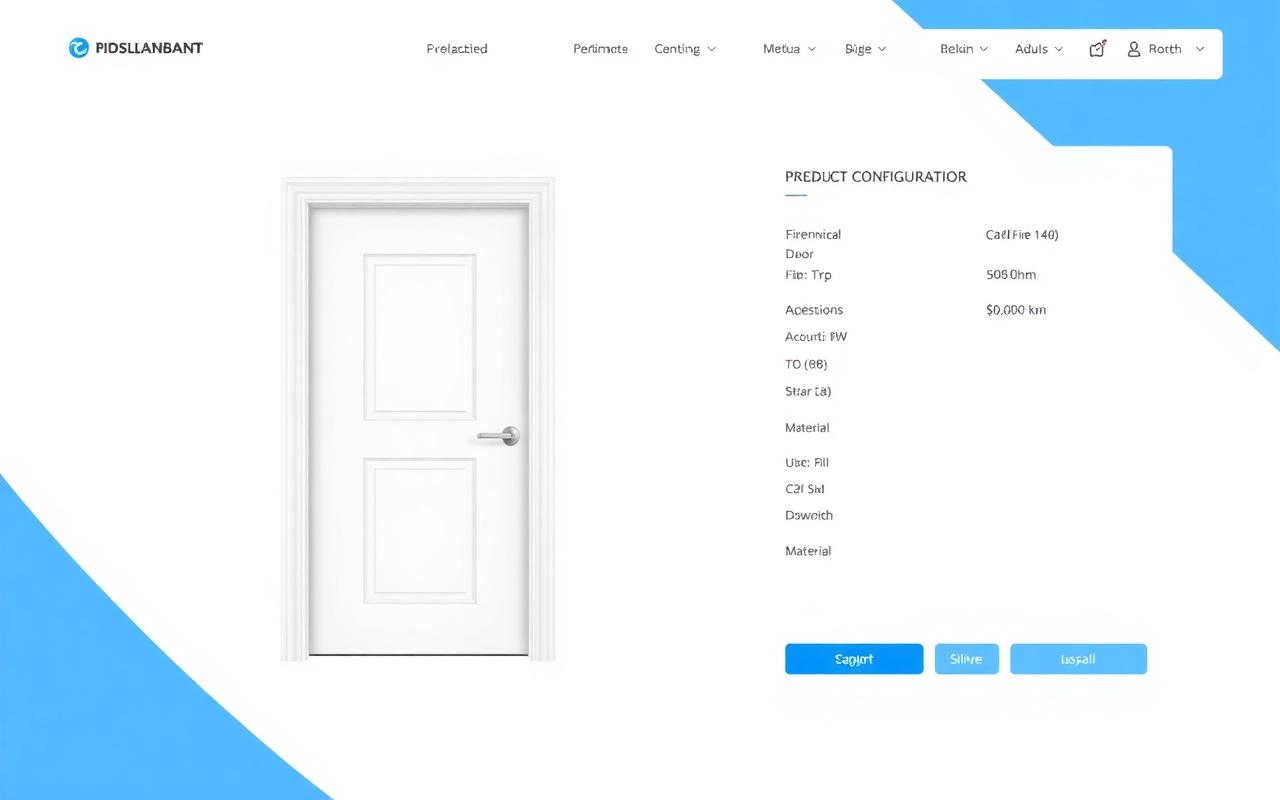 Technical door configurator