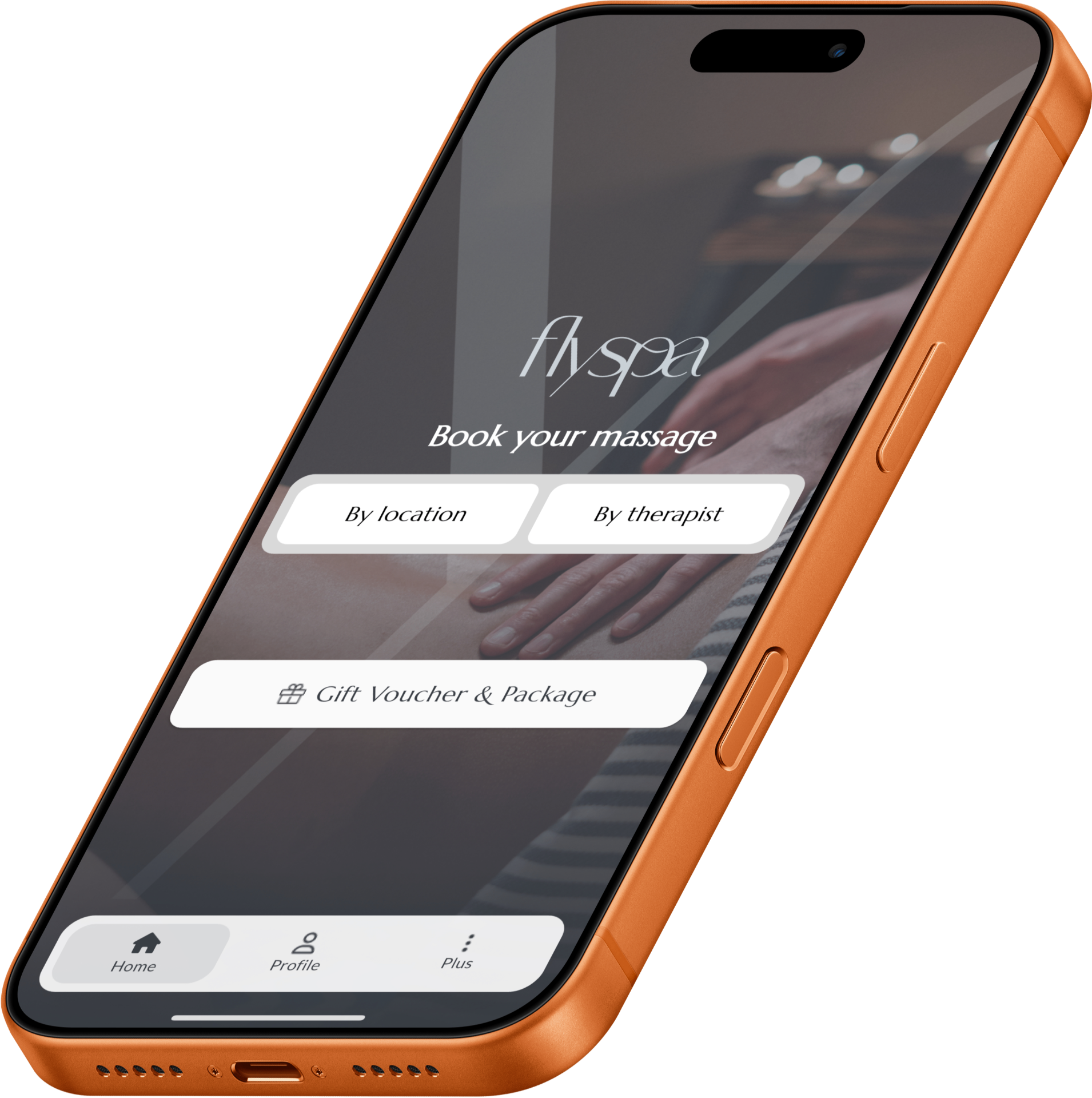 Home page - Mobile app