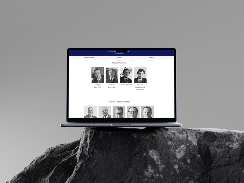 E. Gutzwiller website - MacBook mockup
